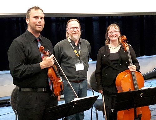 Violinist Adam Diderrich and cellist Michelle Kyle