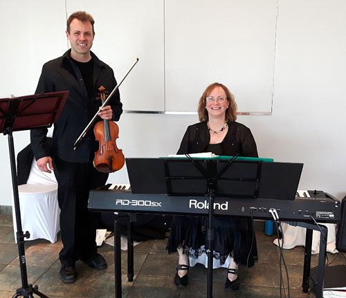 Violinist Marcus Scholtes and pianist Michelle Kyle